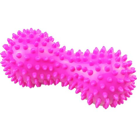 Balle de massage à picots de yoga en PVC rose de 15 cm pour le fascia, le fitness et le massage à domicile (1/5)