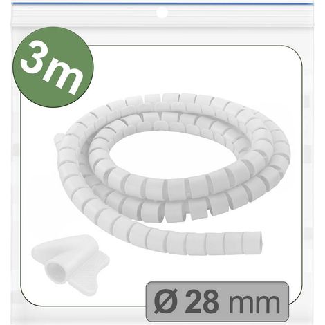 Quadrios 25CA746 25CA746 Guaina per cavi 28 mm (max) Bianco 3 m