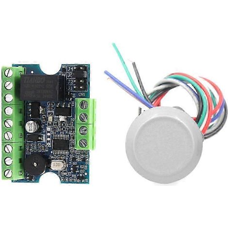 Kit de contrôle d'accès par verrouillage magnétique 12 V avec lecteur de cartes mémoire tactiles et carte de contrôle d'accès PCB B (1/5)
