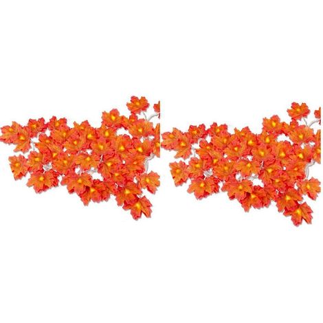 Künstliche Ahornblatt-LED-Lichterkette zum Selbermachen für festliche Kleider