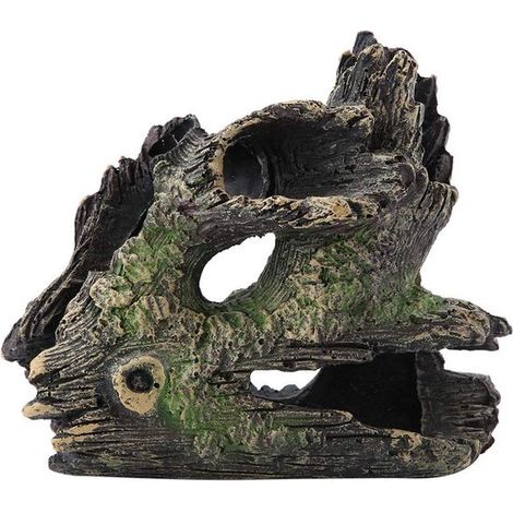 Aquarium en tronc d'arbre - décorations d'aquarium en bois flotté - décorations d'aquarium en tronc d'arbre en résine - cachettes pour poissons betta - convient aux tortues et aux reptiles. (1/5)