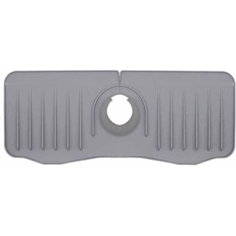 Tapis d'évier, tapis de bonde, tapis de robinet, tapis de robinet en silicone, tapis anti-gouttes en silicone pour robinet d'évier de cuisine et de salle de bain