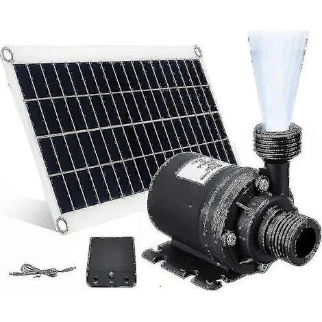 Solarbetriebene Gartenbrunnenpumpe – Geräuscharmer Betrieb, 800 Liter/Stunde, 12 V Gleichstrom (50 W) (1/5)