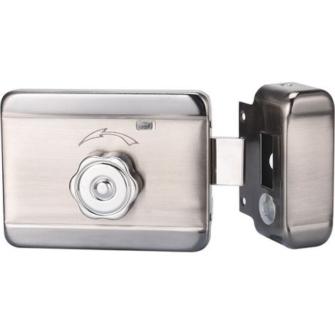 Serratura elettrica di sicurezza Smart Mute per porta, compatibile con sistemi di controllo accessi e kit di protezione per l'ingresso domestico. (1/4)