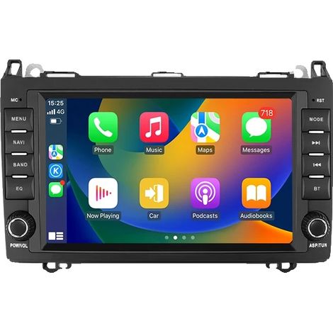 CarPlay, Touchscreen, Compatibilità multifunzionale, compatibile con Mercedes Benz B200 Classe B W169 W245 Viano Vito W639 Sprinter W906, P2 CP-4Core-2G 32G (1/2)
