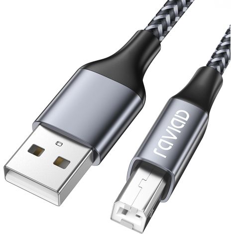Câble Imprimante [1M] Cable USB 2.0 type B Câble USB A vers USB B (1/5)