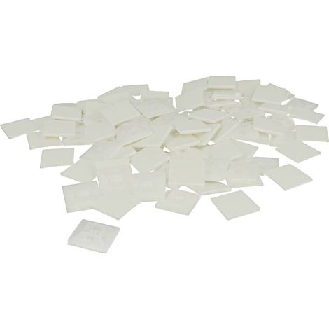 Support adhésif pour serre-câble 19 x 19 x 4,4 mm nature