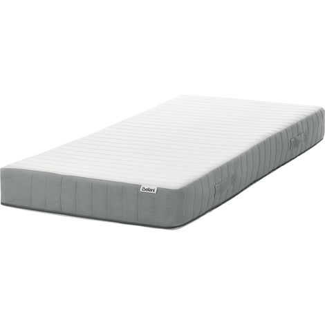 Colchón de muelles ensacados con asas relleno de espuma viscoelástica firmeza media funda extraíble 7 zonas acolchado 90 x 200 cm Cushy