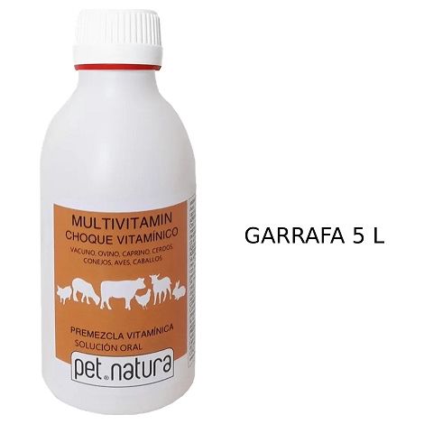Multivitamin Petnatura Vitamin Choque 5 L per bovini