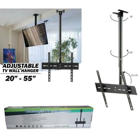 Support Tv Lcd Plasma Led 20 à 55 Pouces Fixation Plafond 807a (1/4)