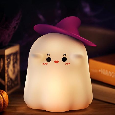 Magician Baby Lamp, Children's Night Light, Silicone Baby Night Light, Puppy-Shaped Baby Night Light with 7 Colors, USB Rechargeable, Soft-Touch Surface