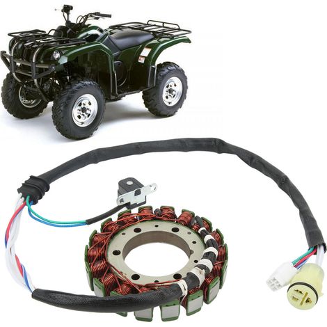 bobine de stator de magnéto pour quad, compatible avec Yamaha Grizzly 660 YFM660FA (1/5)