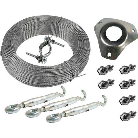 Kit montaggio antenna televes acciaio zincato 25 metri (1/2)