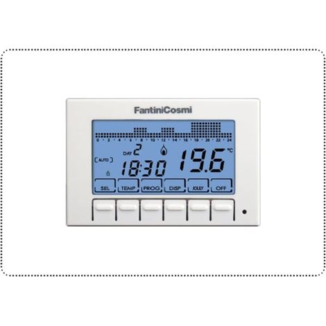 Fantini Cosmi CH141AK Cronotermostato da incasso settimanale a batteria