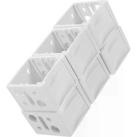 Supports de fixation pour stores vénitiens, lot de 6 supports de rail supérieur pour l'installation de stores (1/5)