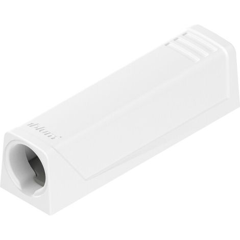 Blum TIP-ON Plaque d’adaptation pour portes, version courte, avec vis, blanc soyeux 5 pièces