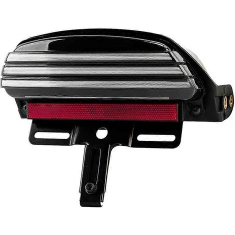Parafango per moto con luce posteriore a LED a tre barre, compatibile con Harley Dyna Fat Bob Softail FXSTB FXSTC. (1/4)