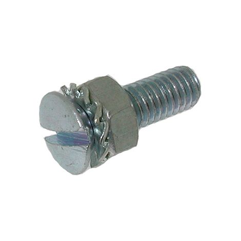 Schraubenkopf mit Mutter und Unterlegscheibe, passend für Kynast – Länge: 16 mm, Durchmesser: 6 mm - pl