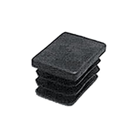 Fortaps embellecedor plástico negro 50 x 30 mm protección para mueble
