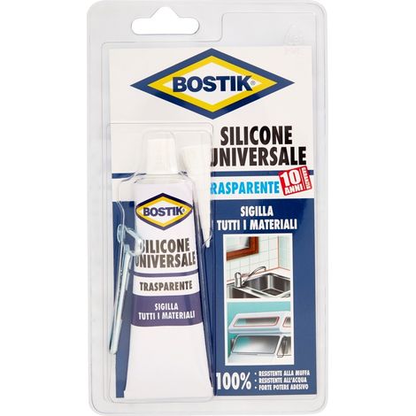 Silicone Trasparente Sigillante Universale Acetico Antimuffa Bostik 60ml (1/5)