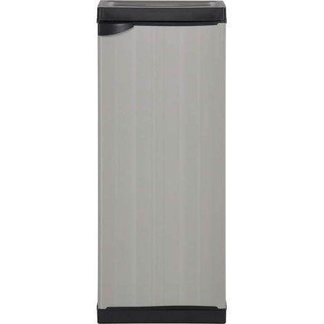 Maison Exclusive - Armadietto da Giardino con 1 Ripiano Grigio e Nero 35x40x85 cm (1/5)
