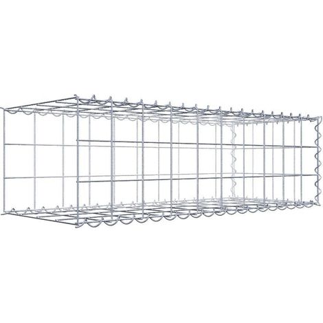 Gabiondeco - Gabion - Element de prolongation en longueur 100 cm x 30 cm x 40 cm (L x H x P). maille 10 x 10 cm. Spirale. Avert.: il manque une grille - Made in Germany (1/5)