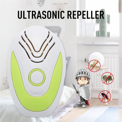 Green Ultrasonic Pest Repeller, 2 Pack Pest Control Mice Safe for Human Mice, Pest Repellent, Insect (1/4)