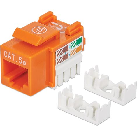INTELLINET Frutto Keystone RJ45 Cat5e UTP Arancio (1/3)