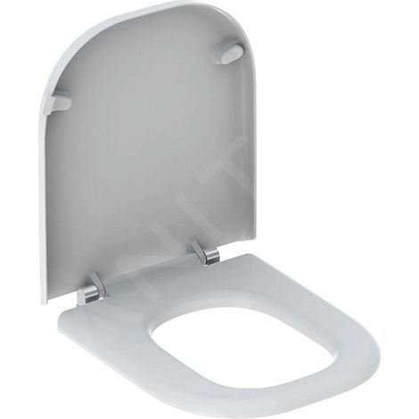 Geberit Selnova Comfort - Abattant de WC Square pour personne à mobilité réduite, duroplast, blanc 500.793.01.1 (1/4)