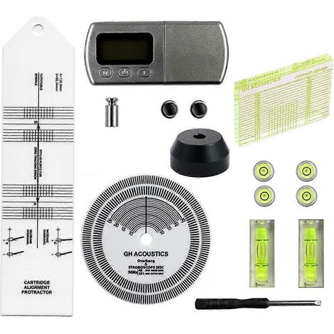Useful Pickup Calibration 45 RPM Adaptateur LCD Numérique Dynamomter Stylet de Platine Vinyle Phono Tuning Kit (1/5)