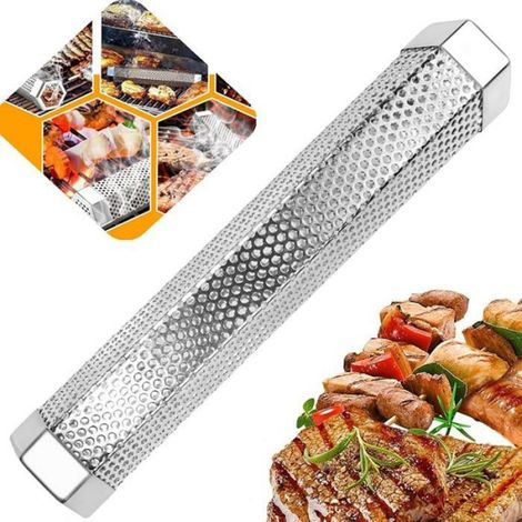 Tube de Fumée pour Granulés Fumoir Barbecue Fumoir Tube en Granulés en Acier Inoxydable Générateur de Fumée Froide Compatible 2 (1/5)