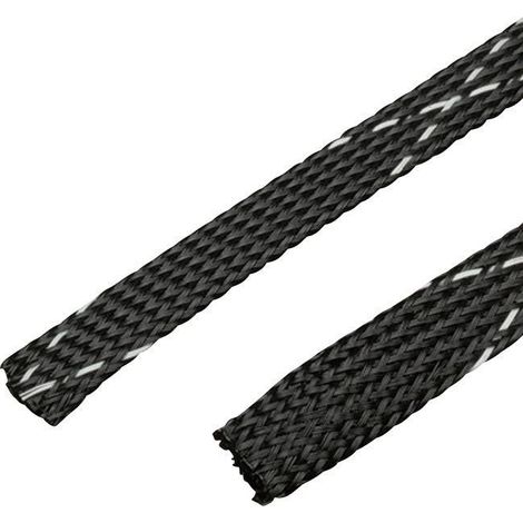 Tuyau Tressé Flexible PET Noir Industriel