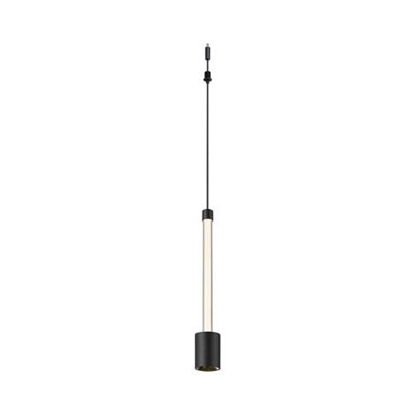 Mantra Suspension LED noire FUGAZ à éclairage vertical, 6 W 3000 K 700 lm, kit de 3 suspensions modulaires (1/5)