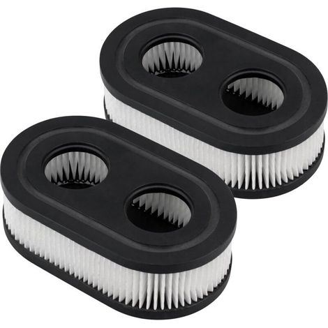 Filtres à air ovales en papier plissé – Lot de 2 pièces compatibles Briggs & Stratton 550E, 550EX, 575EX (réf. 593260, 798452)