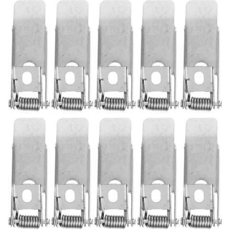 10 spring clips for recessed spotlights, universal mounting clips for ceiling lights and panel lights, high elastic mounting springs, easy installation. (1/4)