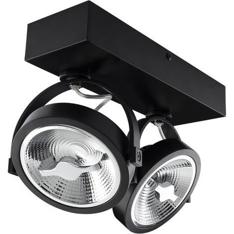 Foco LED 30W CREE de Superficie Direccionable AR111 Regulable Negro 2700K Blanco Cálido (1/5)