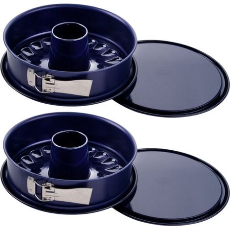 Lot de 2 moules à manqué à charnière avec fond à savarin 26 cm Dr Oetker Back Liebe (1/5)