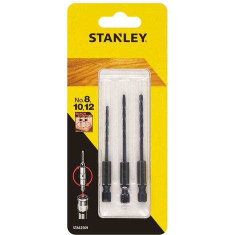 ''SUPERLOK2'' KOMPLET WIERTEL PILOTUJACYCH NO.8, 10,12 STANLEY STA62509