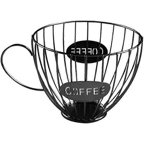 Panier de rangement pour capsules de café et de fruits, porte-capsules et organisateur en forme de tasse à café, compatible avec les maisons, les cafés et les hôtels (RK) (1/5)
