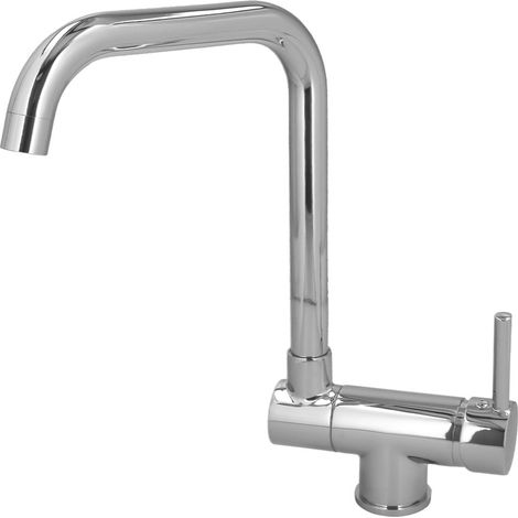 Klappbarer Spültischmischer mit hohem Auslauf. 360°-Wasserhahn. Belüfteter Strahl, Küchenarmatur, hoher Wasserhahn, Spültischarm (1/5)