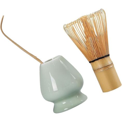 Coffret Matcha en céramique, porte-fouet à matcha, kit de cérémonie du matcha, BambooGreen (1/5)