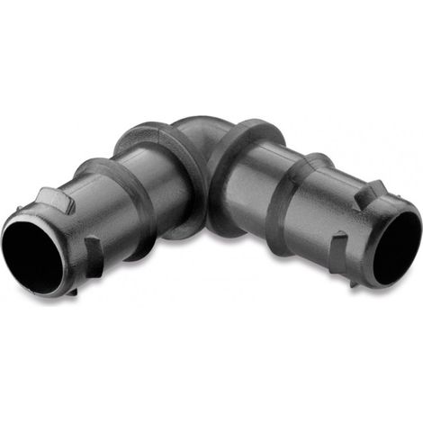 Raccord coude cannelé pour micro irrigation - 20x20