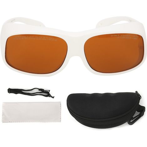 Verres de protection laser, 532nm 1064nm, résistant à l'usure, blanc, polyvalent et pratique, pour un usage quotidien (1/5)