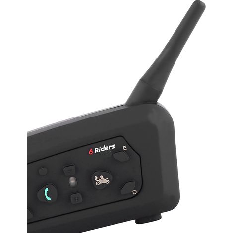 1x Interphone Bluetooth pour casque de moto V6 1200M 6 conducteurs (1/5)