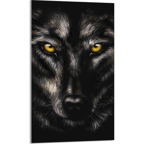 Glasschneidebrett 30x52 Wolf (1/5)