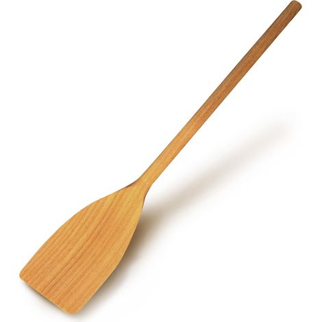 Fackelmann Spatola da cucina, per girare carne, pesce, verdure, materiale in legno di ciliegio, lavare a mano, dimensioni 35 x 6 x 1,3 cm, Linea Ecoelegant (1/5)