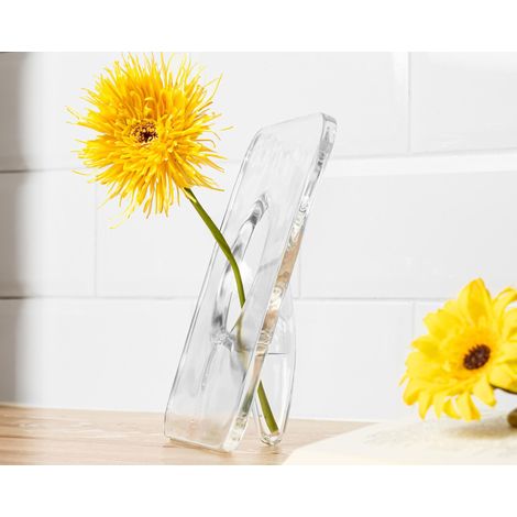 Vaso con cornice per fiori - trasparente (1/5)