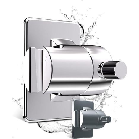 Duschkopfhalterung ohne Bohren  Extra starker Halt  Duschhalterung ohne Bohren  Duschhalterung ohne Bohren  Duschkopfhalterung ohne Bohren  Handbrausehalterung (1/4)