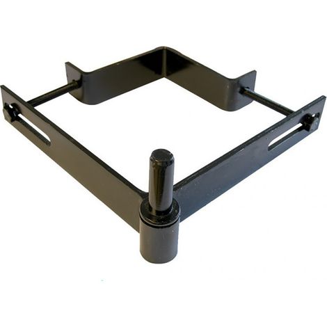 Afbat – Gond à collier réglable pour poteau 120 à 150mm – Fixation sans perçage sur béton, bois ou fer – Longueur 180mm, Largeur 30mm, Épaisseur 4mm