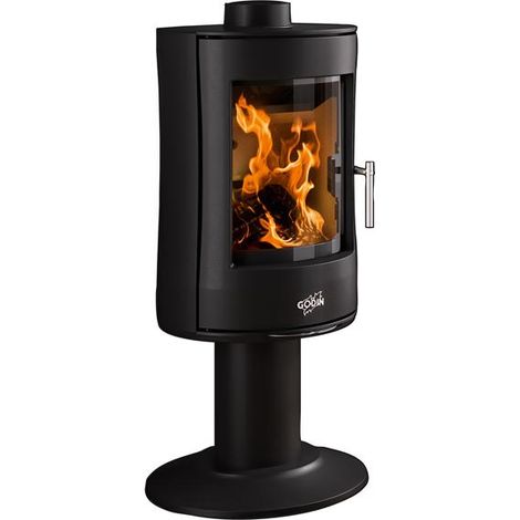 Poêle à bois 8.5kw mazamet 2 388155 anthracite - Godin - 388155ANTH